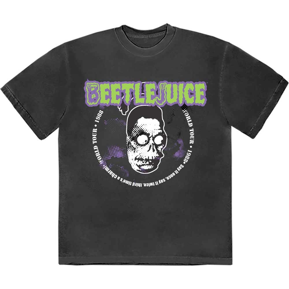 Beetlejuice - 1988 World Tour Tshirt Homme - Noir